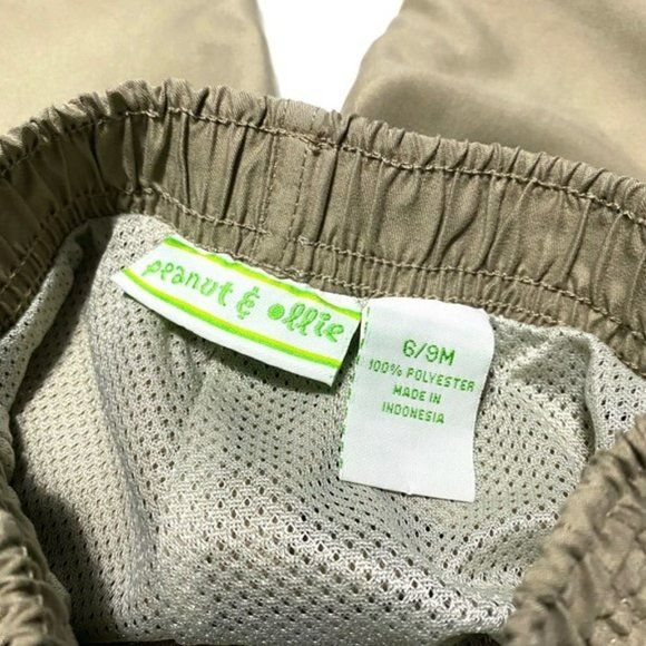 Peanut & Ollie Khaki Windbreaker Dress Pants - Picture 4 of 5